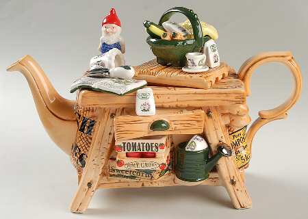 Botanic Garden Figural Teapot & Lid