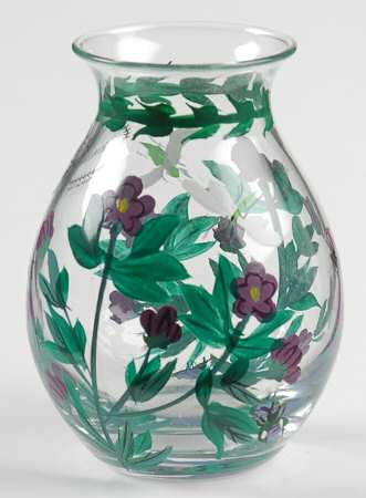 Botanic Garden 3" Mini Glass Handpainter Vase