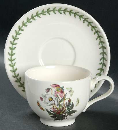 Botanic Garden Traditional Footed Cup & Saucer Set