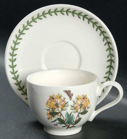 Botanic Garden Traditional Footed Cup & Saucer Set