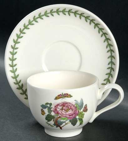 Botanic Garden Traditional Footed Cup & Saucer Set