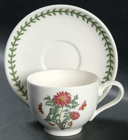 Botanic Garden Traditional Footed Cup & Saucer Set
