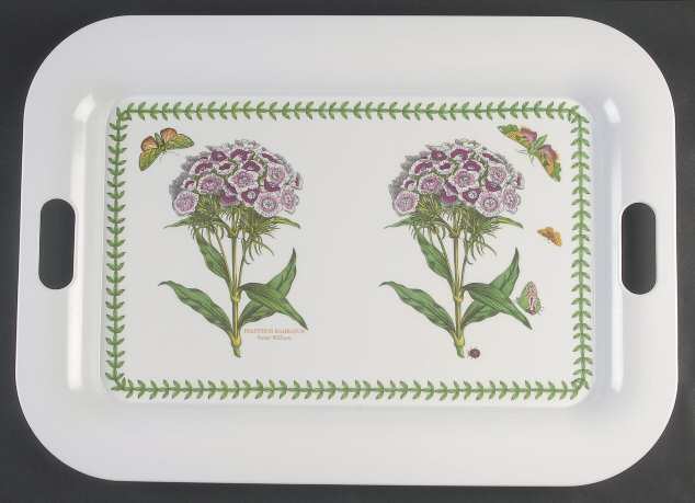 Botanic Garden 23" Melamine Handled Rectangular Serving Tray