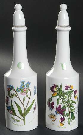 Botanic Garden Vinegar and Oil Set with Stoppers