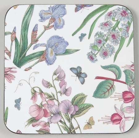 Botanic Garden Square Corkback Coaster