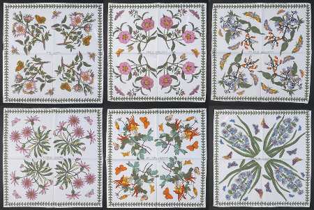 Botanic Garden Cloth Napkin - Set of 6 Motifs