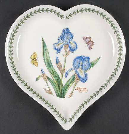Botanic Garden Heart Shaped Dish w/Artist Signature