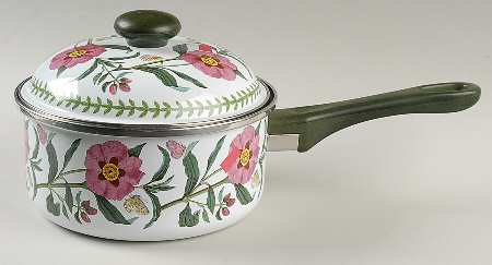 Botanic Garden 2qt Covered Metal Saucepan W/Metal Lid