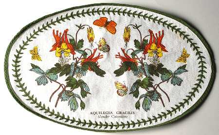 Botanic Garden Oval Cloth Placemat