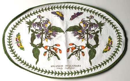 Botanic Garden Oval Cloth Placemat