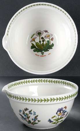 Botanic Garden 1 Qt. Small Mixing Bowl w/Pour Spout