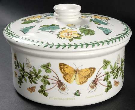 Botanic Garden 1.5 Qt Rd Cov Drum Casserole/Vegetable/Souffle