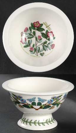 Botanic Garden Sovereign Shape Rim Footed Sorbet aka Potpourri