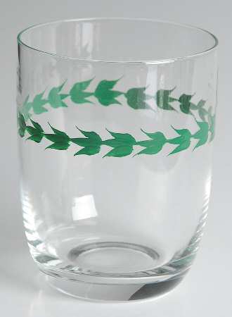 Botanic Garden 2pc Handpainted Glass Night Set Tumbler Only