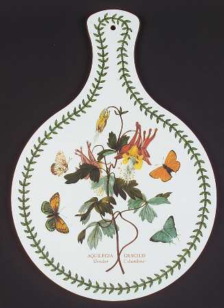 Botanic Garden Round Handled Melamine/Wood Cutting Board