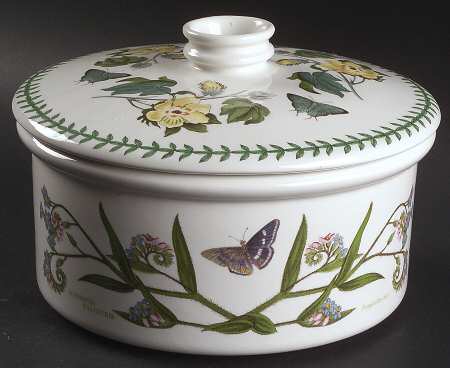 Botanic Garden 1.5 Qt Rd Cov Drum Casserole/Vegetable/Souffle