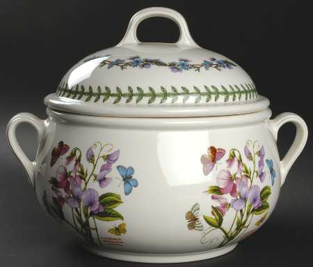 Botanic Garden Lid for 3 Qt Round Romantic Shape Casserole