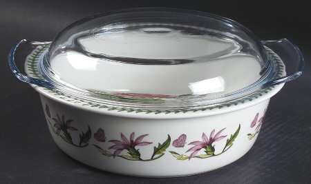 Botanic Garden 2 Qt Round Casserole & Glass Lid (Fire&Ice)