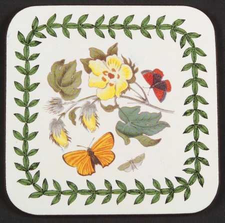 Botanic Garden Square Corkback Coaster