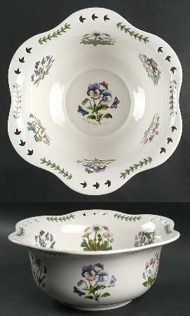 Botanic Garden 11" Round Deep Pierced Bowl