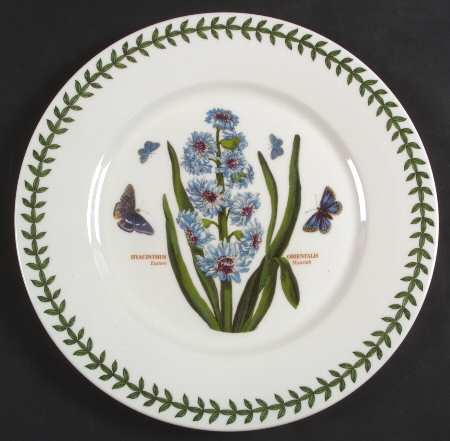 Botanic Garden Flat Dinner Plate with Large Rim