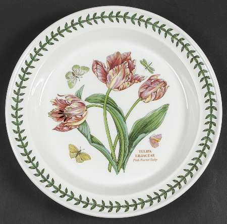 Botanic Garden Dinner Plate with 50th Anniversary Backstamp