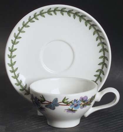 Botanic Garden Espresso Cup & Saucer Set-25 Anniversary