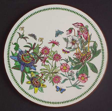 Botanic Garden Cork Back Round Coaster