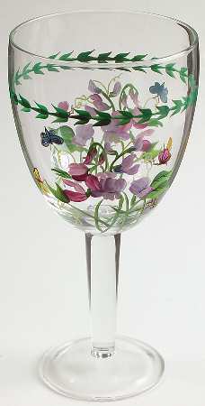 Botanic Garden 18 Oz Handpainted Glassware Goblet