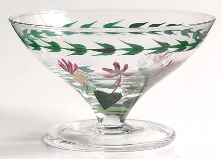 Botanic Garden Handpainted Glass Mini Comport