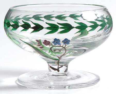Botanic Garden Handpainted Glass Mini Comport
