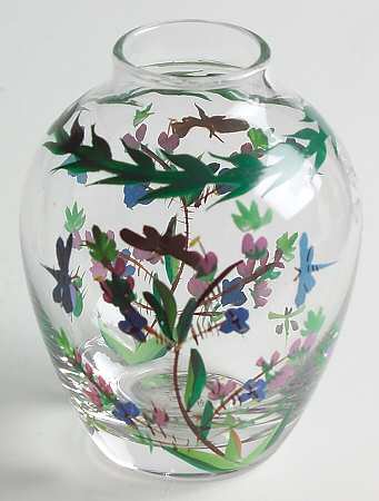 Botanic Garden 3" Glass Handpainted Mini Vase