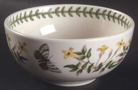 Botanic Garden Indiv Salad/Dessert/Fruit Bowl W/Laurel Inside