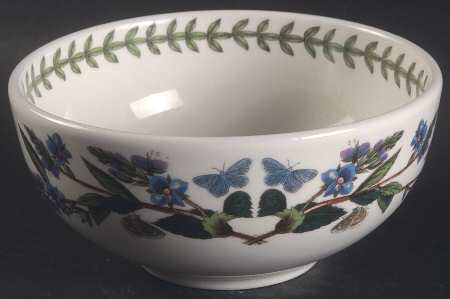 Botanic Garden Indiv Salad/Dessert/Fruit Bowl W/Laurel Inside