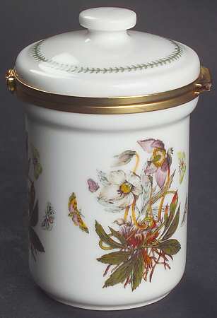 Botanic Garden Bread Crock Miniature Box with Hinged Lid