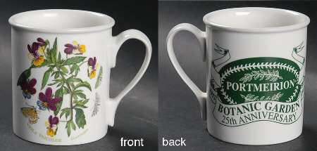 Botanic Garden 25th Anniversary Commemorative Breakfast Mug by Portmeirion