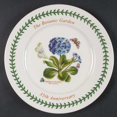 Botanic Garden 35th Anniversary Commemorative Luncheon Plate