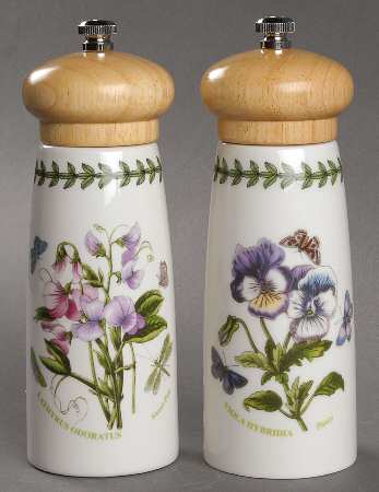 Botanic Garden Wood Accent Salt & Pepper Mill