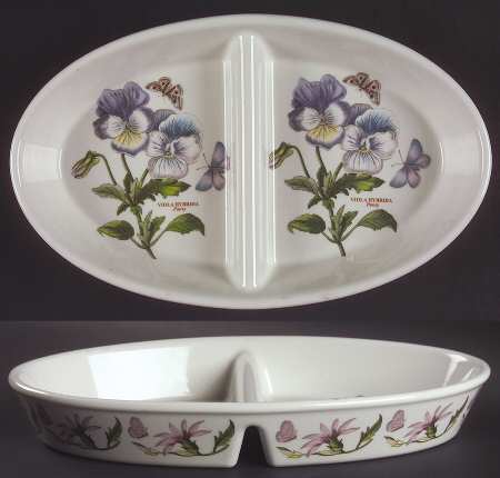 Botanic Garden 11" Oval Divided Baker