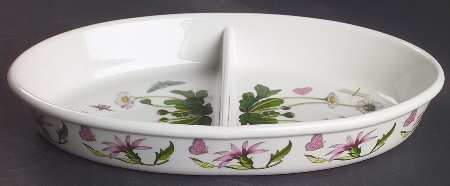 Botanic Garden 11" Oval Divided Vegetable Bowl