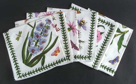 Botanic Garden Cloth Napkin - Set of 6 Motifs