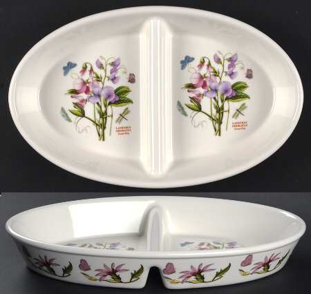 Botanic Garden 11" Oval Divided Baker