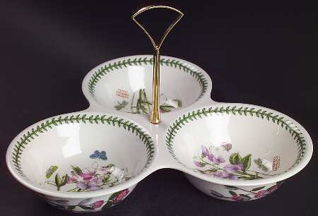 Botanic Garden 3-Part Relish with Metal Handle