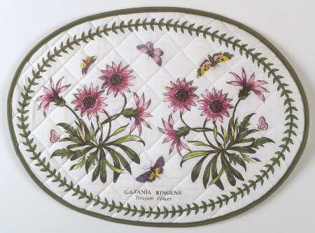 Botanic Garden Oval Cloth Placemat
