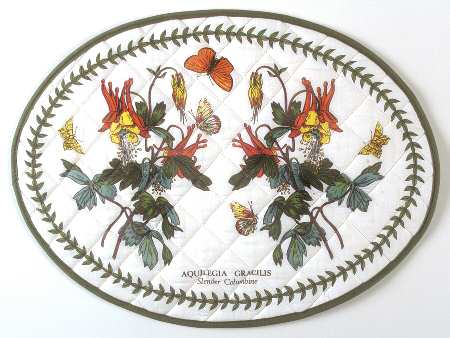 Botanic Garden Oval Cloth Placemat