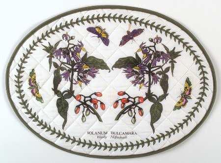 Botanic Garden Oval Cloth Placemat