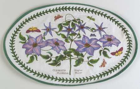 Botanic Garden Oval Cloth Placemat