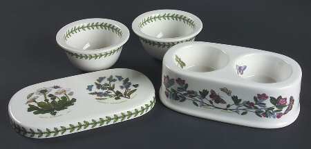 Botanic Garden Pinch Salt & Pepper Set w/Lid & 2 Cellars