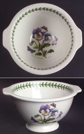 Botanic Garden 18 Oz Individual Handled Soup Bowl
