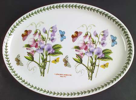 Botanic Garden 14" Oval Steak Platter by Portmeirion